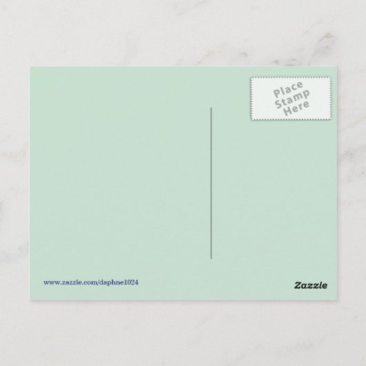 夏のロマンス タツノオトシゴ ポストカード (裏面)