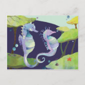 夏のロマンス タツノオトシゴ ポストカード (正面)