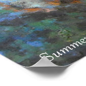 夏のロマンチックさ。 ポスター (角)