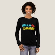 夏のロングスリーブTシャツ