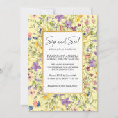 夏のワイルドフラワーの牧場 シップアンドシー 招待状 (正面)