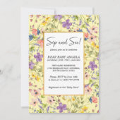 夏のワイルドフラワーの牧場 シップ・アンド・シー 招待状 (正面)