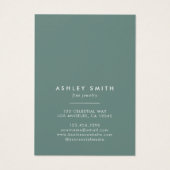 夏のワイルドフラワーイヤリングネックレス表示カード (裏面)