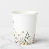夏のワイルドフラワーガーデン ブライダルシャワー 紙コップ (裏面)