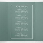 夏のワイルドフラワーフィールドパンフレット 三つ折りプログラム (内部中)