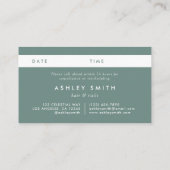 夏のワイルドフラワーフィールド 予約カード (裏面)