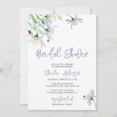 夏のワイルドフラワーブライダルシャワー招待 招待状 (正面)