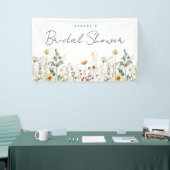 夏のワイルドフラワー畑のブライズシャワー 横断幕 (トレードショー)