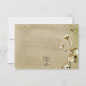 夏のワイルドフラワー&デイジー日付カードを保存 セーブザデート (裏面)