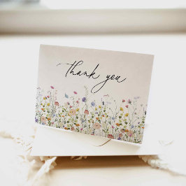 夏のワイルドフラワー 感謝カード