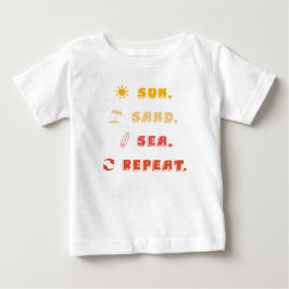夏のワクワクTシャツ - 楽しい夏がやってくる ベビーTシャツ