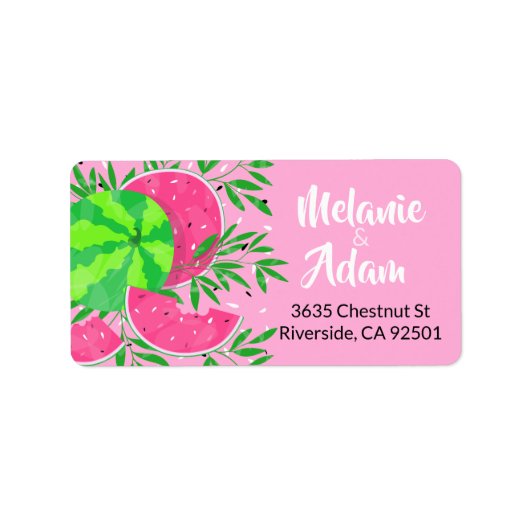 夏のワタリ瓜の枝 ブライ トロピカル ラベル (正面)