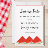 夏のワ watermelon 家族再会 Save The Date 招待状