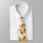 夏のヴィンテージオレンジボホ自然フルーツ ネクタイ (タイ)