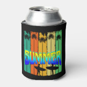 夏のヴィンテージヤシ 缶クーラー (缶正面)