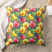 夏のヴィンテージ果実水の色のパターン クッション (ブランケット)