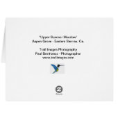 「夏の上の草原」 (裏面横)