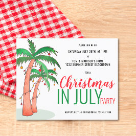 夏の予算クリスマスパーティー招待状