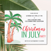 夏の予算クリスマスパーティー招待状