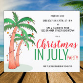 夏の予算クリスマスパーティー招待状
