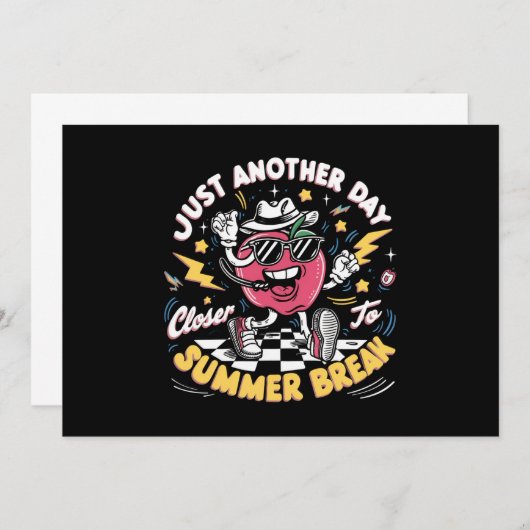 夏の休みが近づく、ただ１日。。。教師よ。。。 招待状 (正面/裏面)