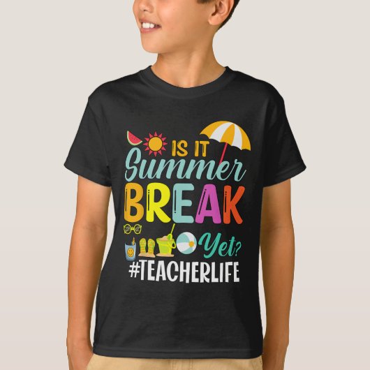 夏の休みにも先生 Tシャツ (正面)