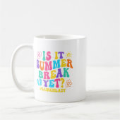 夏の休憩はまだSchoの最後の日のランチレディ コーヒーマグカップ (左)