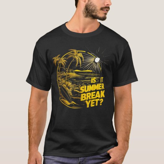 夏の休憩はまだSchoの最後の日のランチレディ Tシャツ (正面)