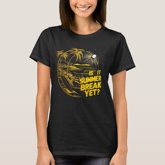 夏の休憩はまだSchoの最後の日のランチレディ Tシャツ (正面)
