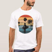 夏の休日テーマ Tシャツ (正面)