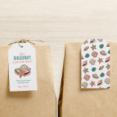 夏の先生感謝シーシェルサンキュー ギフトタグ