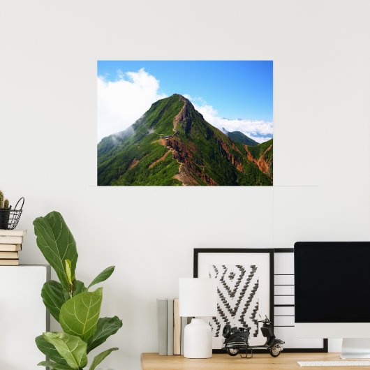 夏の八ヶ岳 ポスター (ホームオフィス)