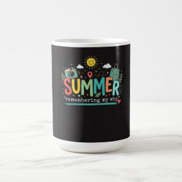 夏の冒険: 私の「なぜ」を思い出す コーヒーマグカップ