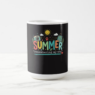 夏の冒険: 私の「なぜ」を思い出す コーヒーマグカップ