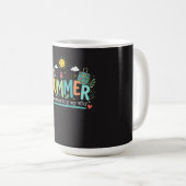 夏の冒険: 私の「なぜ」を思い出す コーヒーマグカップ (正面右)