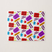 夏の冷凍ジュースバー モノグラム ジグソーパズル (横)