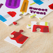 夏の冷凍ジュースバー モノグラム ジグソーパズル (側面)