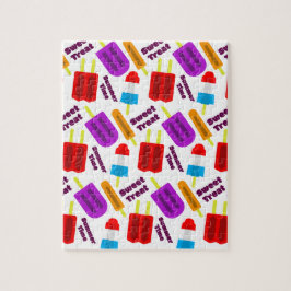 夏の冷凍ジュースバー モノグラム ジグソーパズル