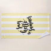 夏の到来に乾杯 ビーチタオル (正面)