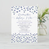 夏の前に何か青いブライダルシャワー 招待状 (スタンド正面)