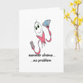 夏の化学クール療法を続ける カード (黄色い花)