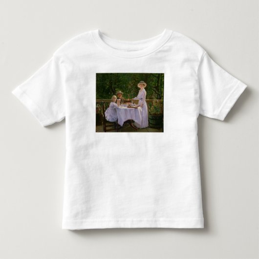 夏の午後のお茶 トドラーTシャツ (正面)