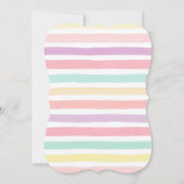 夏の午後少女洗礼式パーティー 招待状 (裏面)