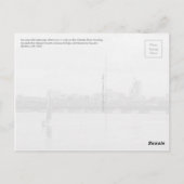 夏の午後、ボストンとチャールズ川 ポストカード (裏面)