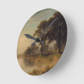 夏の午後 (1865) - 円形時計 ラウンド壁時計 (傾斜)