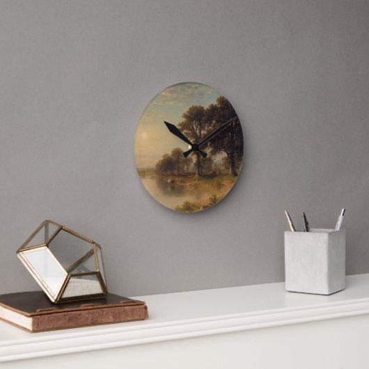 夏の午後 (1865) - 円形時計 ラウンド壁時計 (オフィス)