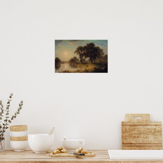 夏の午後(1865) - Asher Brown Durand ポスター (キッチン)