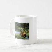 夏の反射、アメリカヘラジカ コーヒーマグカップ (正面左)