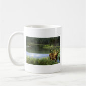 夏の反射、アメリカヘラジカ コーヒーマグカップ (左)