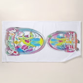 夏の反射 ビーチタオル (正面)